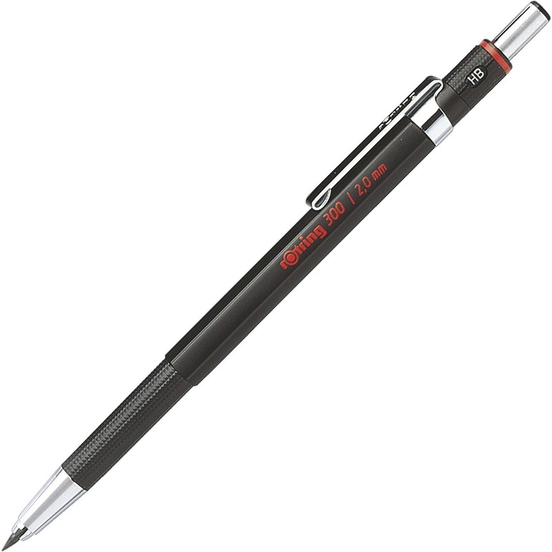 rOtring 6 x 300 2.0mm Mechanical Pencil Refillable with Sharpener