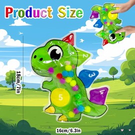 Sensory Toy, Matching Colour for Toddlers, Colour Sorting Toy, Autism Toy, Squeezable Fidget Game for ADHD and Autism (Dinosaur)