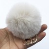 Xsclpomddy Pom Pom Keychain Faux Fur Ball Keychains Fluffy Keyring