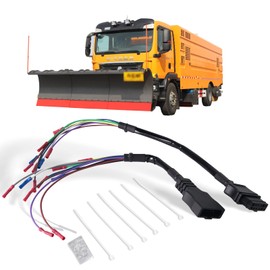 MIKODA 49308 Snow Plow Wire Harness Repair Kit, Western/Fisher 9-Pin Truck Side Snow Plow Harness Repair Ends with Zip Ties & Dielectric Grease Replace 49317 22335k