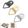 ZAAWUUT 50 Sets Metal Picture Hangers with Screws, Small Triangle