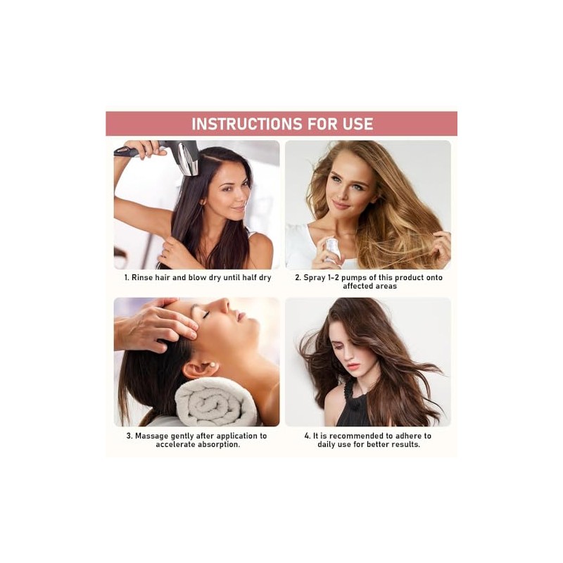 Vrpshe Hair Growth Spray with Rice Water – Biotin and