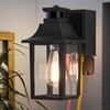TITOSICHY Porch Light with GFCI Outlet Dusk to Dawn Motion