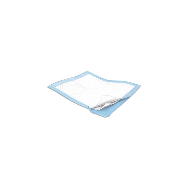 Covidien 7105 Simplicity Fluff Underpad, Moderate Absorbency, 17" x 24" Size, Small, Light Blue (Pack of 300)