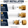 Pex Crimp Fitting, 6 Pack, 1/2" male Adapter, F1807 C46500