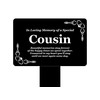 Origin Cousin Memorial Stake - Engraved with Poem (Gold/Silver/Copper or