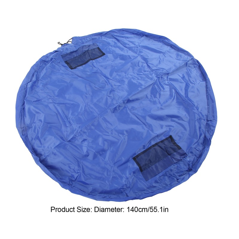 Drawstring Toy Play Mat Polyester Outdoor Indoor Waterproof Toy Storage