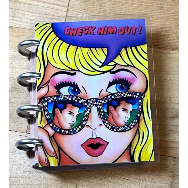 Handmade Retro "Check Him Out" Cover Set for use with