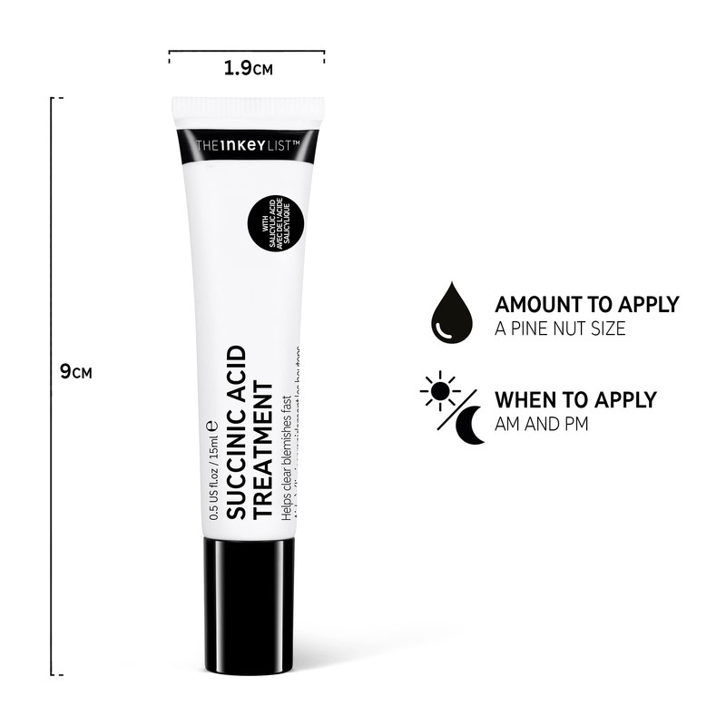 The INKEY List Succinic Acid Blemish Treatment to Clear Blemishes,