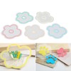 5pcs Nail Art Palette High Transparency Double Sided Thick Flower