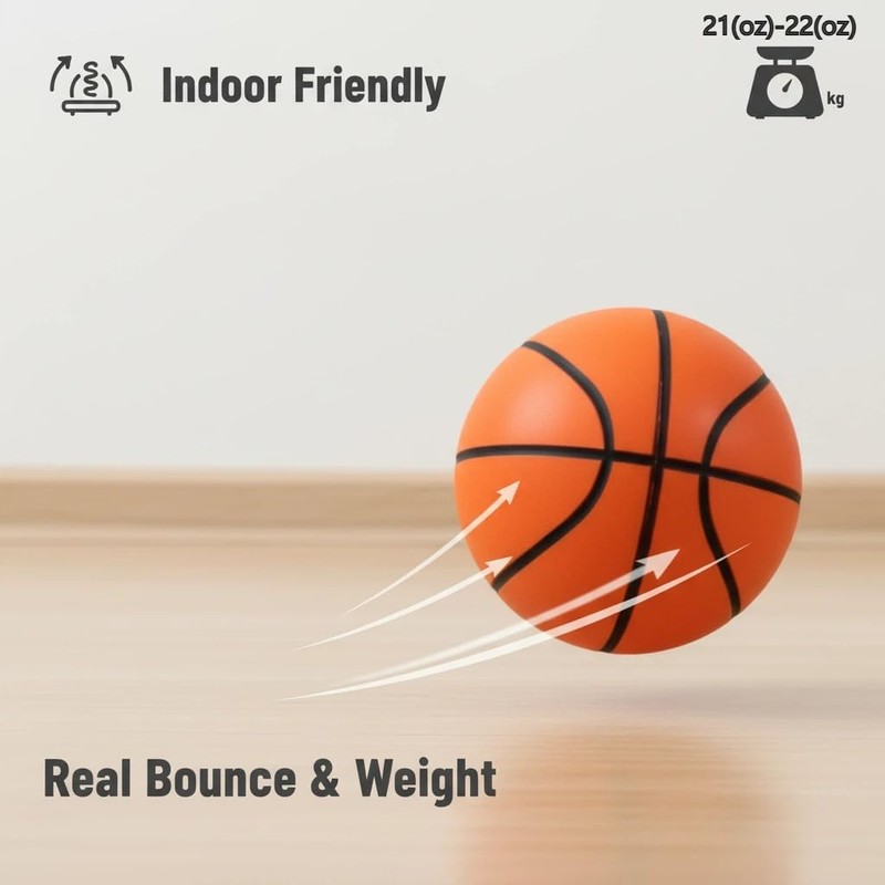 Silent Basketball Size 6 28.5" Airless Indoor Training Ball 20