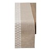 Saro Lifestyle Lace Daisy Table Runner, Natural, 16" x 72"