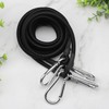 ZHOUBIN 60 Inch Black Bungee Cords with Carabiner Hooks, 2Pcs
