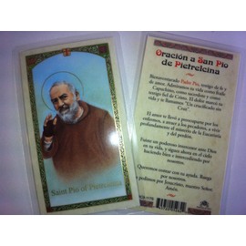 Holy Prayer Cards For San Pio of Pietrelcina in Spanish
