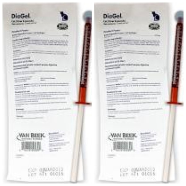 DiaGel Diarrhea Control Gel for Cats Over 6 Pounds, 1 mL Syringes, 2 Pack