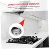 Mipcase Stainless Steel Soffit Vent Cover Rainproof Exhaust Vent for