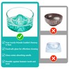 BNOSDM Hamster Food and Water Bowl Mountain Fuji Style Glass