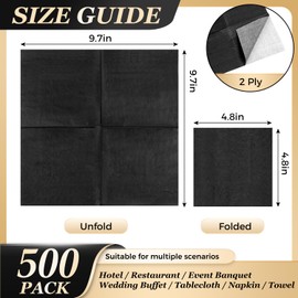 500 Pack Cocktail Napkins, Super Value Bulk