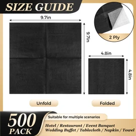 500 Pack Cocktail Napkins, Super Value Bulk