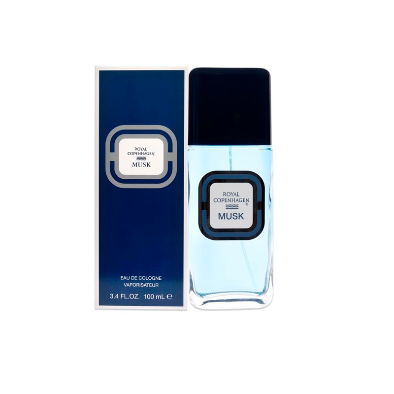 Royal Copenhagen Musk Eau de Cologne Spray for Men, 3.4