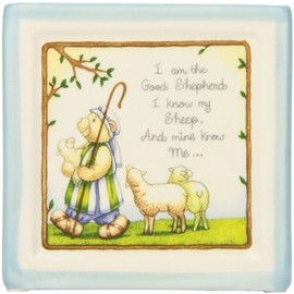 Child to Cherish Christening Block in Blue