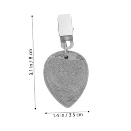 LIFKOME 4Pcs Decorative Tablecloth Weights with Clip Elegant Stone Hangers for Outdoor Dining Picnic Home Use and Easy to Use Table Cover Clips