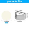 Stainless Steel Burger Press,5.5" Hamburger Smasher Tool,Non-Stick Round Burger Smasher