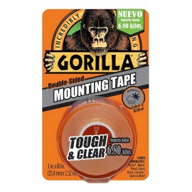 Cinta Montaje Doble Cara Transparente 2.54 Cmx152 Cm Gorilla