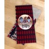 Handmade Gnomes Plaid Merry Christmas Cover Set for use with