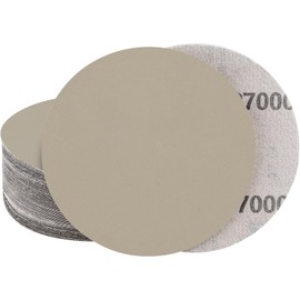STEBRUAM Pack of 20 6 Inch Sandpaper 150 mm Velcro No Hole Dry Wet Sanding Discs Grit 7000 for Car Metal