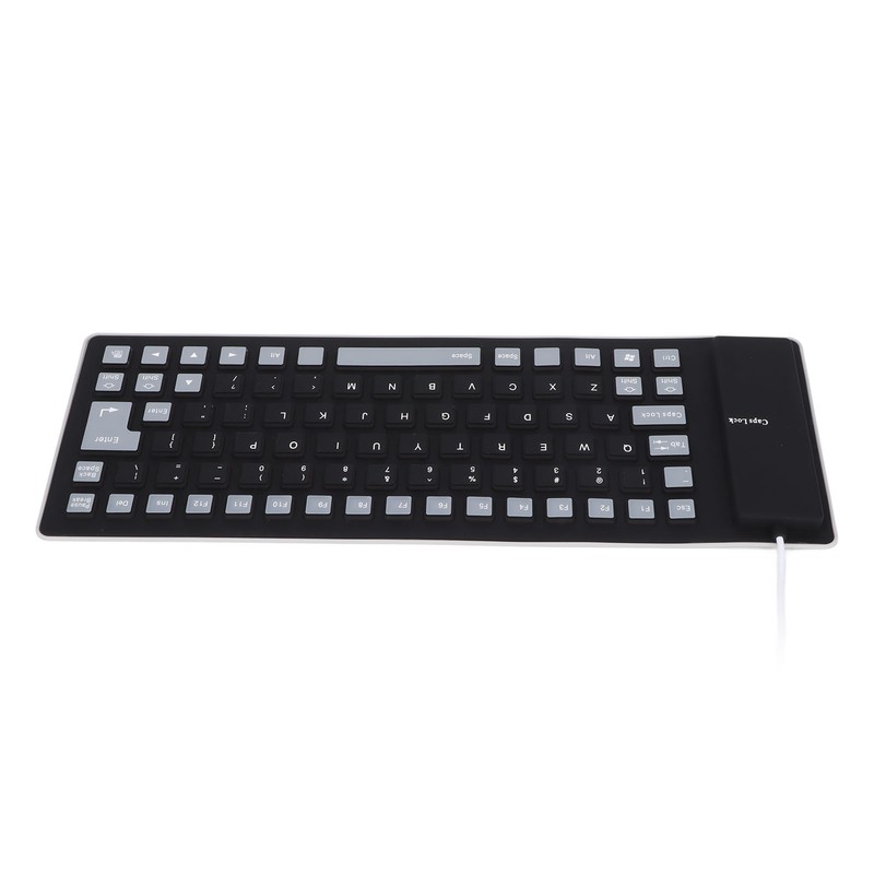 Silicone Keyboard Fully Sealed Design Lightweight Portable Silent Soft Comfortable