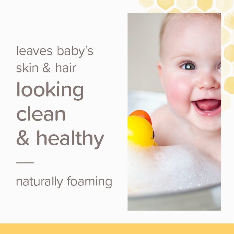 Burt's Bees Baby Sanftes Schaumbad und Waschgel, 354.8 ml Flasche