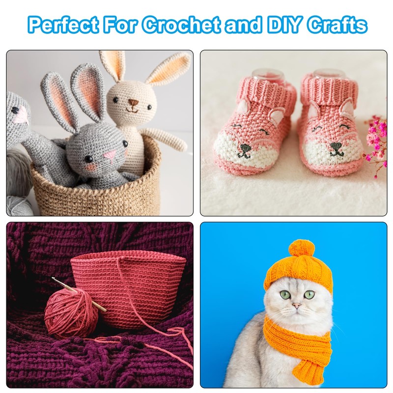 Rebower Cotton Yarn,100% Cotton Soft Knitting Yarn [for Hand DIY