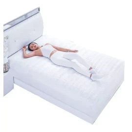 Colchas Concord Cubrecolchón Colchas Concord protector ortopédico Matrimonial microfibra Concord blanco con diseño lisa