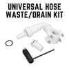 Invero® Universal Hose Waste/Drain Kit for Dishwasher or Washing Machine