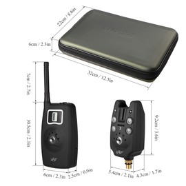 Fishing Bite Alarm with LED Indicator Wireless Fishing Alarm Receiver Transmitter Set Night Fishing Supplies