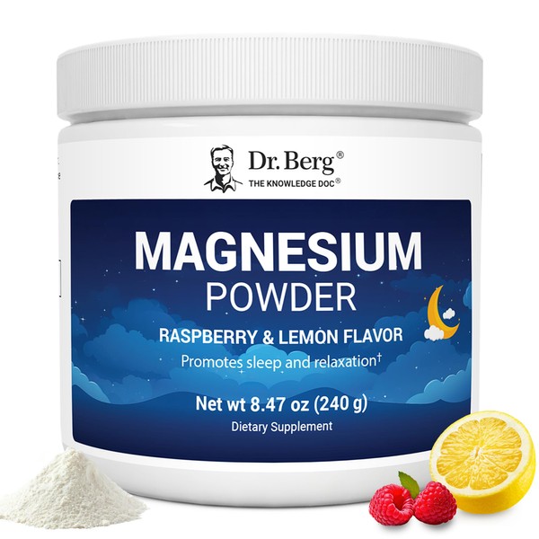 Dr. Berg Magnesium Glycinate Powder for Sleep, Relaxation, & Stress