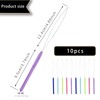 10PCS Multicolored Plastic Hair Extension Loop Needle Tool Loop Threader,