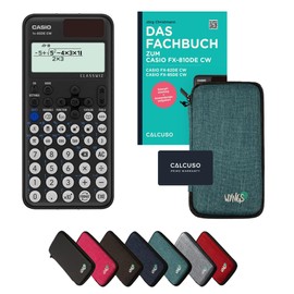 Calcuso Standard Parcel Turquoise with Calculator Casio FX-85DE CW