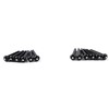 12 String Guitar Bridge Kit Black Roswood and Plastic Saddle