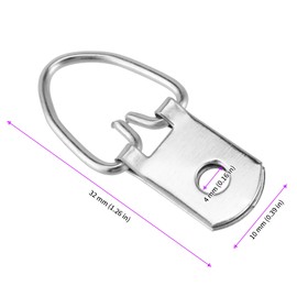 JEUIHAU 300 PCS D Ring Picture Hangers , Pro Quality Heavy Duty Picture Hooks with Screws for Photos, Picture Frames, Paintings Hanging