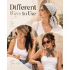 Triangle Hair Scarf for Women, 4Pcs Headscarf Bandana Tie-Back Hair