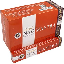 VIJAYSHREE Incense Sticks Golden Nag Mantran 15 g x 12 = 180 g