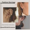Vacaonio Boho Big Flower Stud Earrings Gold Floral Earrings Metal