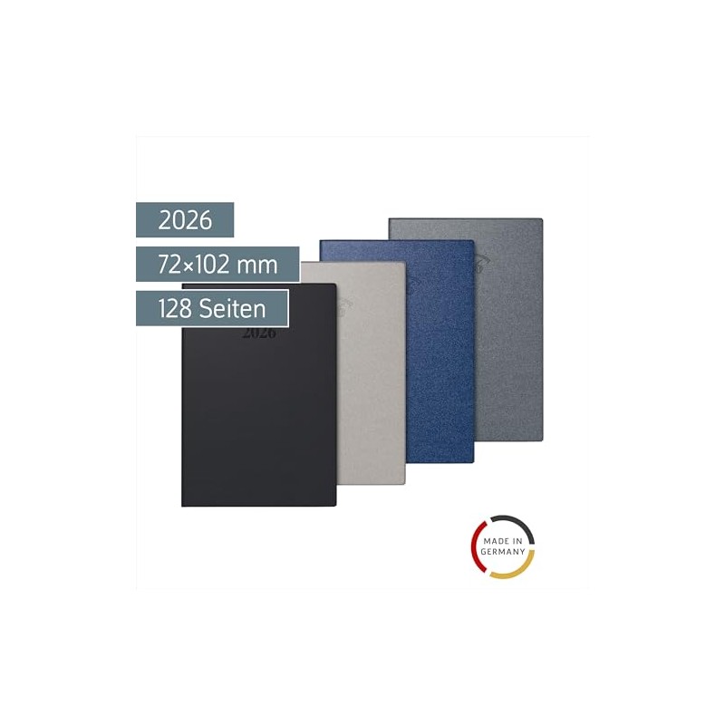 BRUNNEN Taschenkalender Mod. 712 2026 | A7, Kunststoff, sortiert