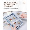 AOLEIXIYA Travel Jewelry Organizer Book Clear Earring Book Transparent Jewelry