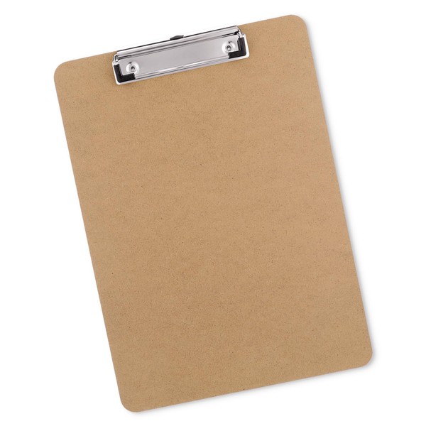 Macroclo Macroclo Wood Clipboards, Letter Size Hardboard Clip Board 8.5x11