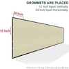 SHADEWIZ 4' x 36' Custom Size Beige Privacy Screen Fence
