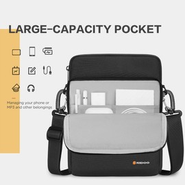 NIDOO 14 Inch Laptop Sleeve Shoulder Messenger Bag Protective Carrying Case for 14" MacBook Pro M3 / Surface Laptop Studio 2 / ThinkPad L14 E14 T14 T14s P14s / IdeaPad Flex 5 / Yoga Pro 7 / XPS 14