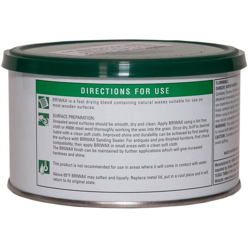 Briwax (Golden Oak) Furniture Wax Polish, Cleans, stains, and polishes